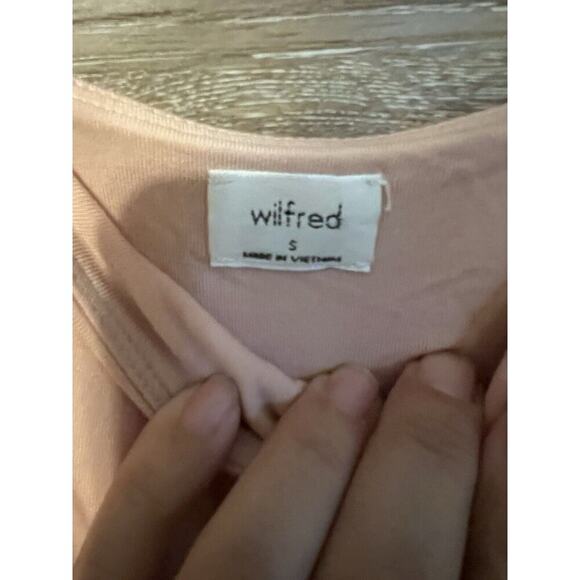 Wilfred Aritzia New Melodie Jumpsuit Fit-and-flare wide-leg Pink Size S - Picture 2 of 9